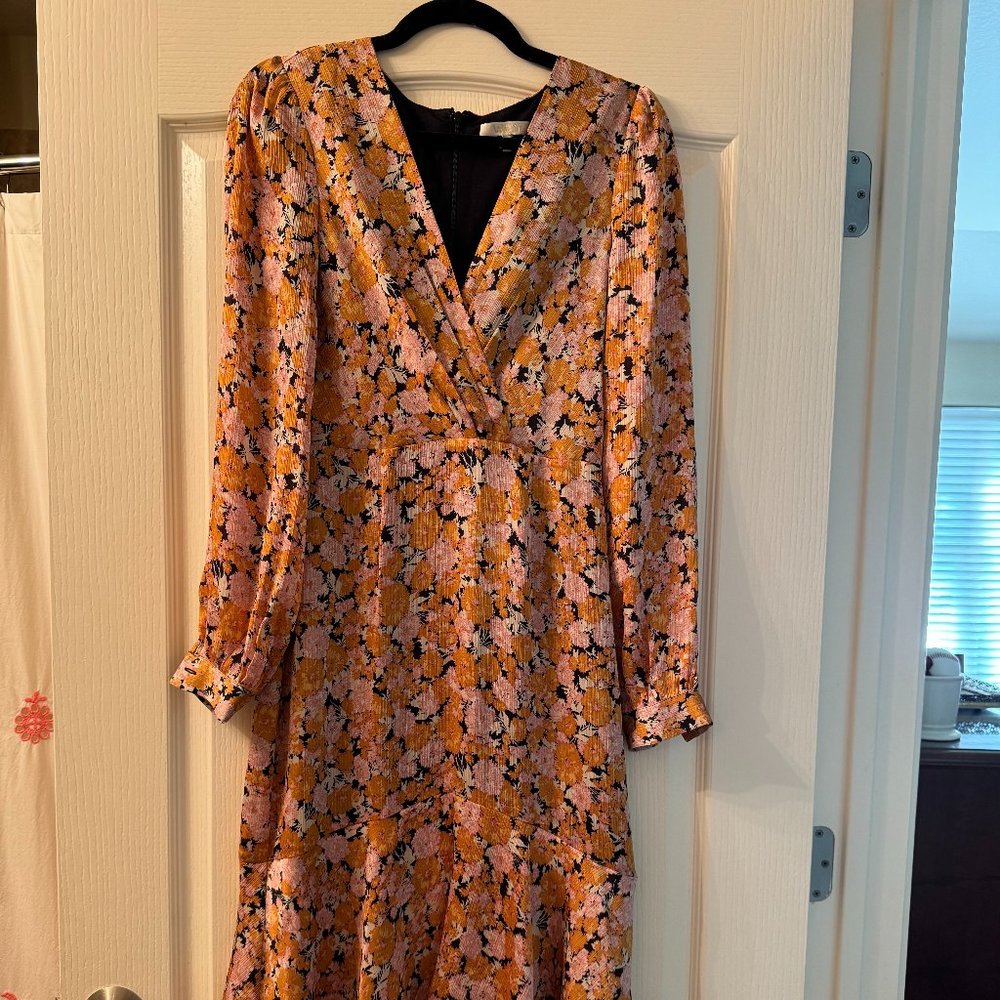 WAYF Floral Long-Sleeve Maxi Dress Size XS
